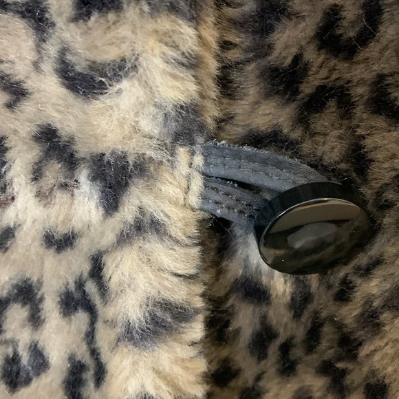 Vintage Leopard Print Faux Fur Coat Union Made in Canada Georgio Ferrini - Picture 11 of 12